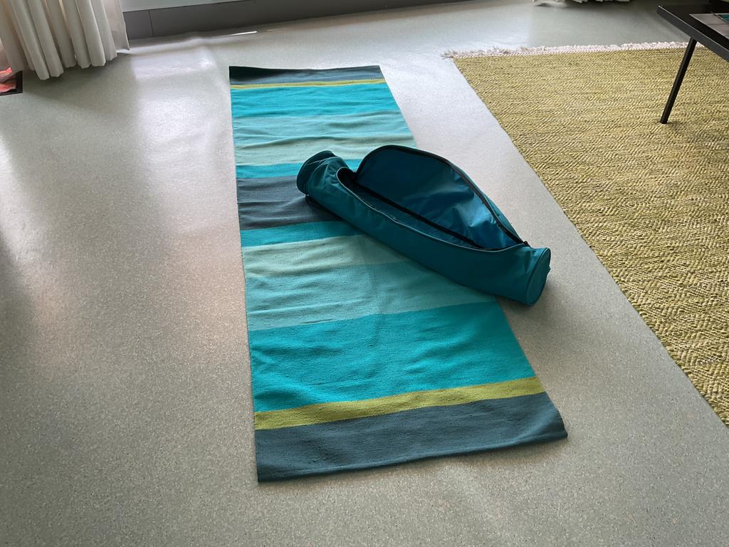 Bodhi yoga mat en tas, Sport en Fitness, Yoga en Pilates, Ophalen, Zo goed als nieuw, Yogamat