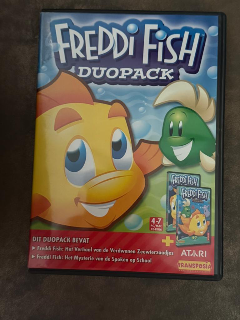 Freddi Fish Duopack PC/MAC CD-ROM (4-7 jaar), Spelcomputers en Games, Games | Pc, Puzzel en Educatief, Gebruikt, 1 speler, Ophalen of Verzenden