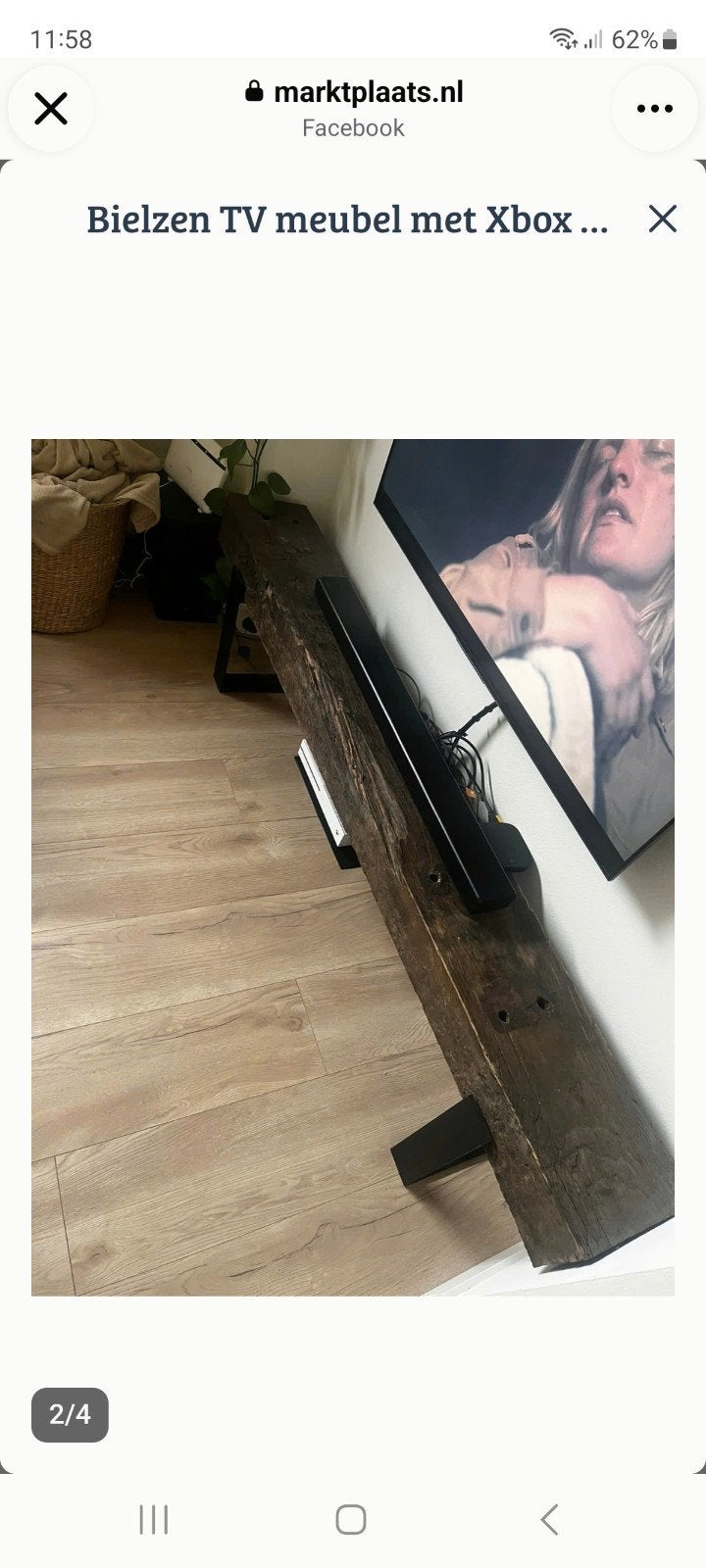 tv meubel, Ophalen, Zo goed als nieuw, 25 tot 50 cm, Minder dan 100 cm