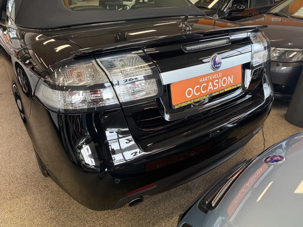 Saab 9-3 Cabrio 2.0 T Aero (bj 2009), Auto's, Voorwielaandrijving, Gebruikt, Zwart, 4 cilinders