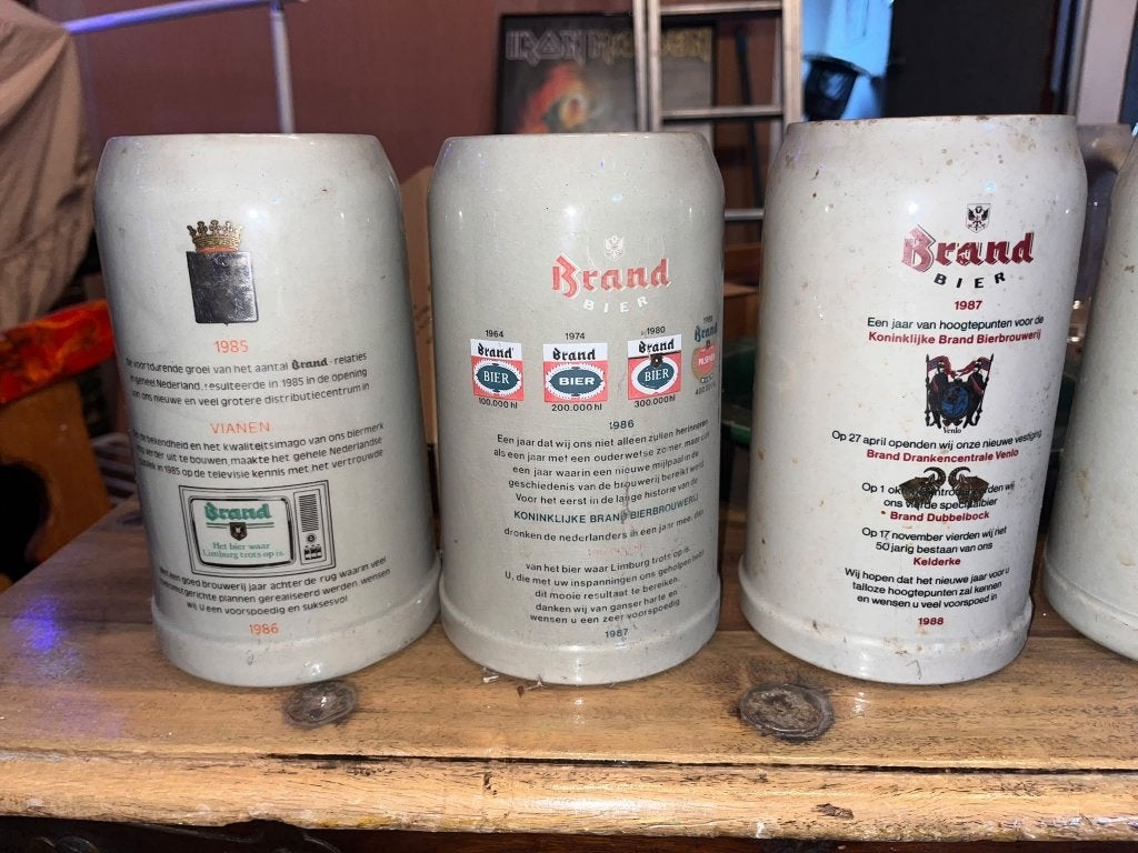brand bier collectible glasses, Ophalen, Brand