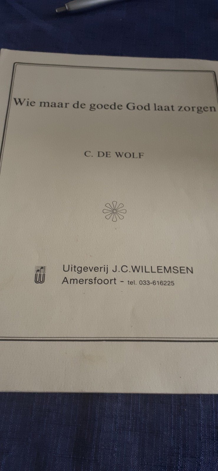 wie maar de goede God laat zorgen, uitgeverij J. C. Willemse, Orgel, Ophalen of Verzenden, Zo goed als nieuw, Religie en Gospel