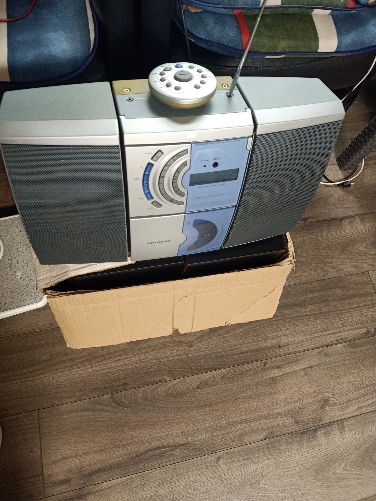 Grundig met CD, Cassette en Radio, Overige merken, Gebruikt, Cassettedeck, Ophalen of Verzenden