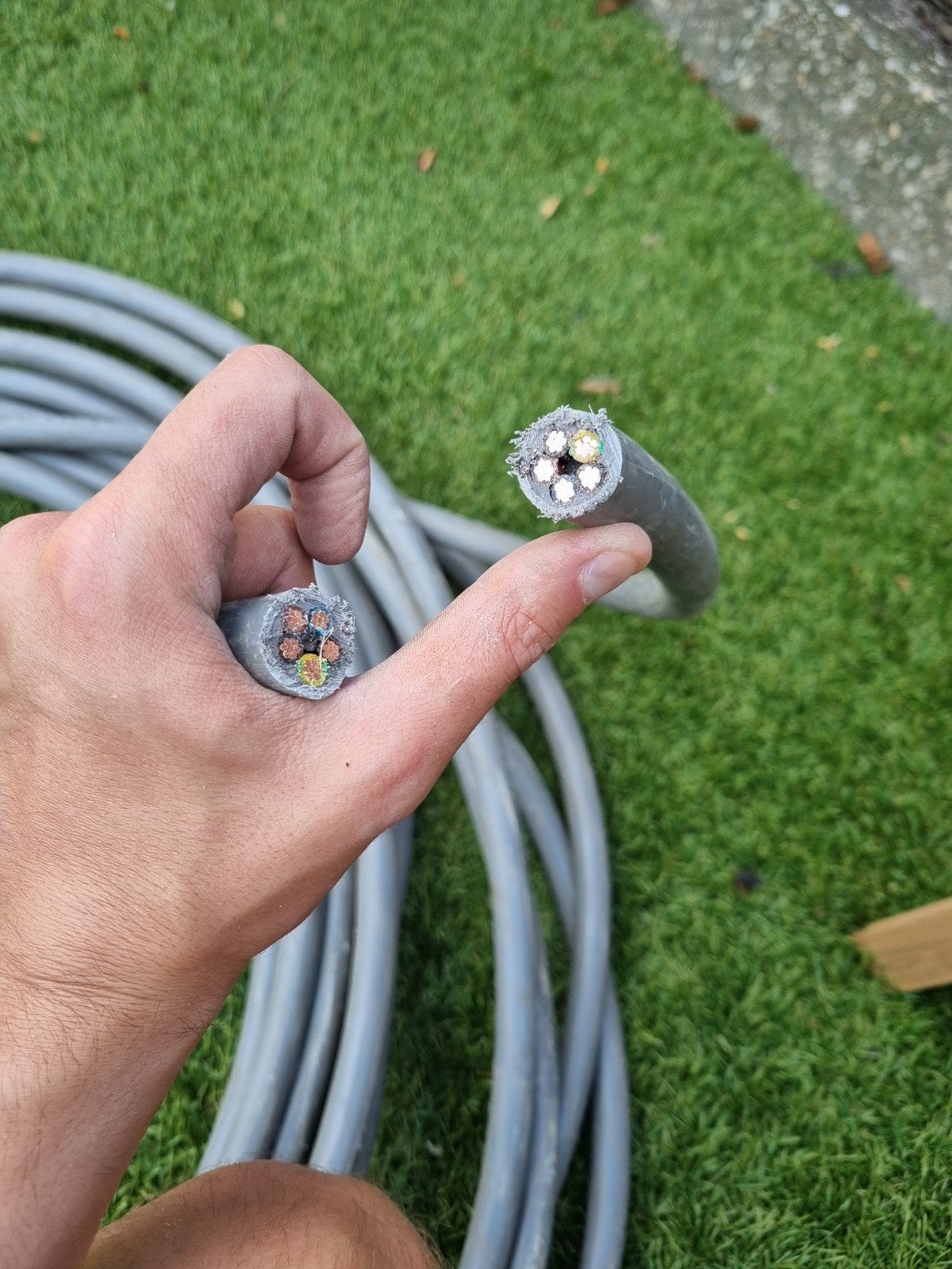 Ymvk 5x10 mm2 21 meter, Ophalen, Gebruikt, Draka, Kabel of Snoer