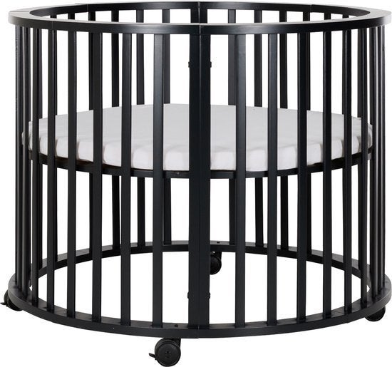 Europe Baby Circa ronde box zwart – Ø 90 cm, Kinderen en Baby's, Ophalen, Zo goed als nieuw, Rond, Boxkleed
