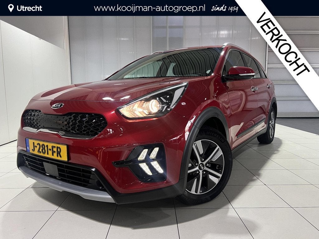Kia Niro 1.6 GDi Hybrid DynamicLine Apple Carplay/Android Au, Auto's, Gebruikt, Euro 6, 2 kWh, Leder en Stof