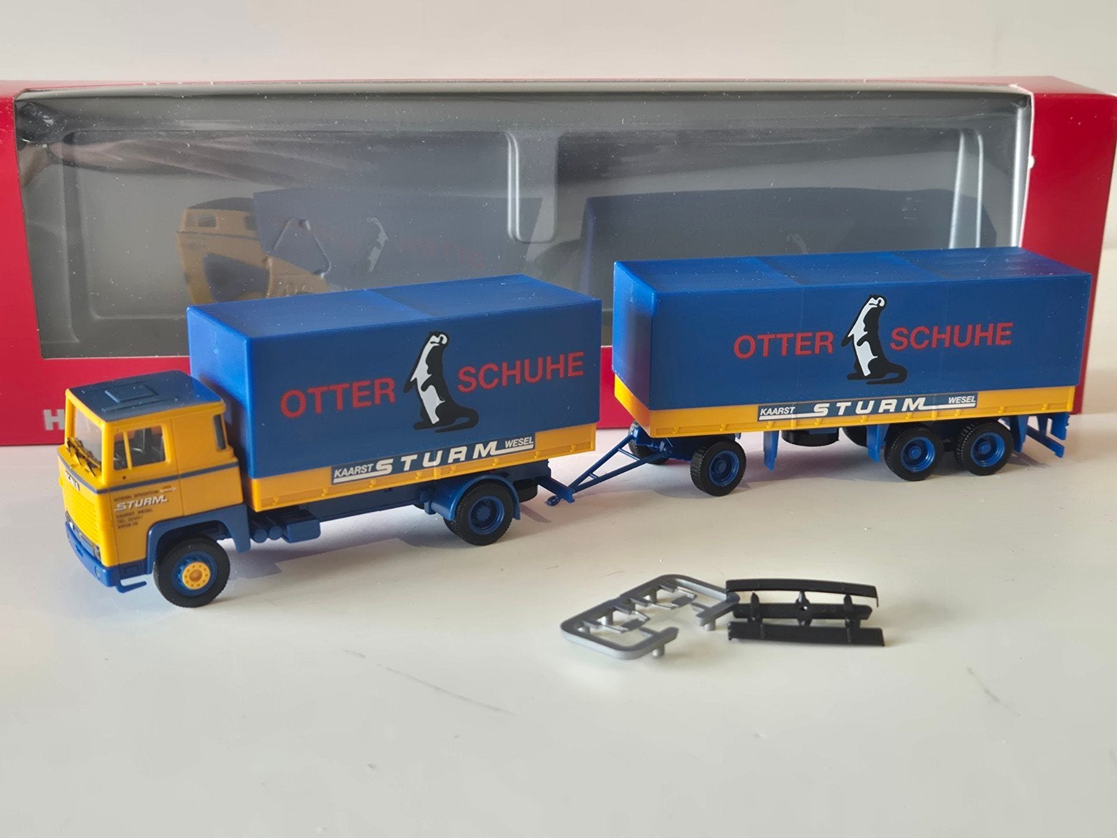 Herpa Scania 111 Sturm, Hobby en Vrije tijd, Modelauto's | 1:87, Ophalen of Verzenden, Nieuw, Bus of Vrachtwagen, Herpa