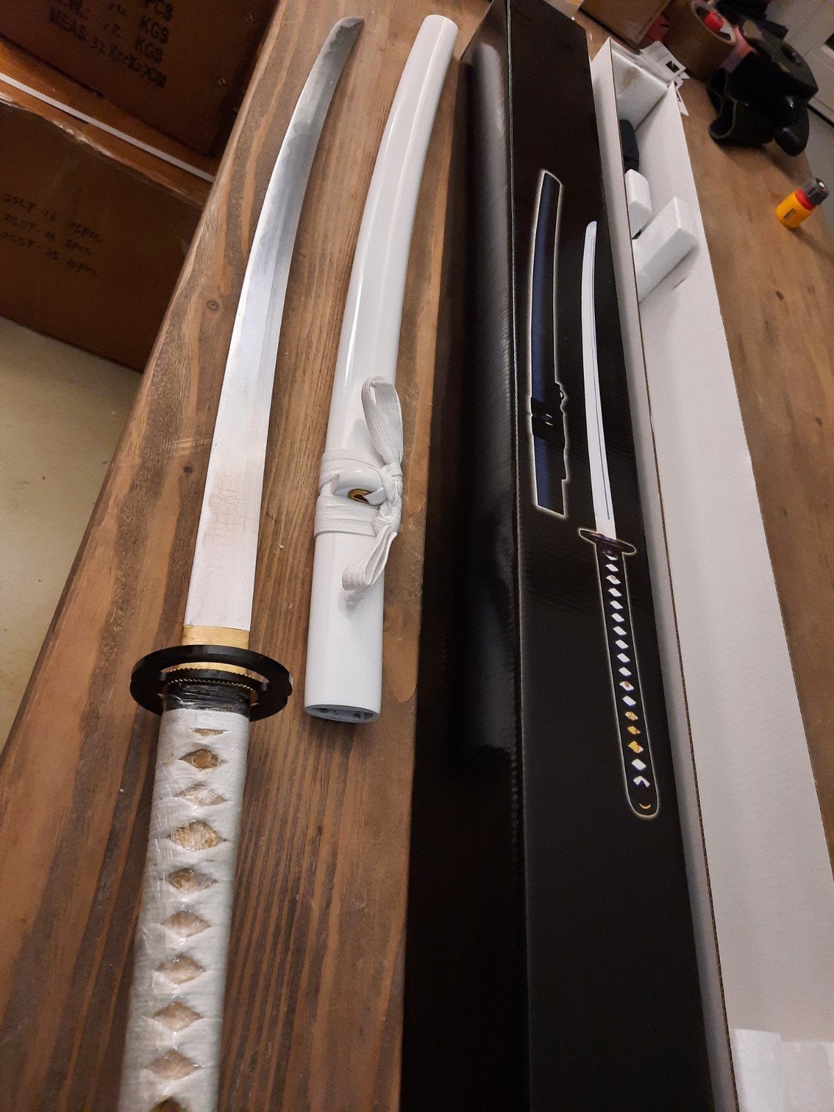 Scherp katana zwaard, samurai zwaarden, sabel, mes, dolk, Verzamelen, Militaria | Algemeen, Ophalen of Verzenden, Overige soorten