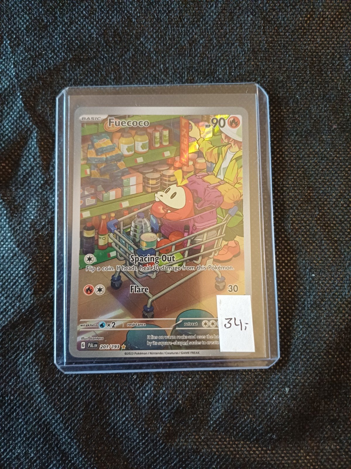 Fuenco Pokémon Kaart, Ophalen of Verzenden, Zo goed als nieuw, Losse kaart, Foil