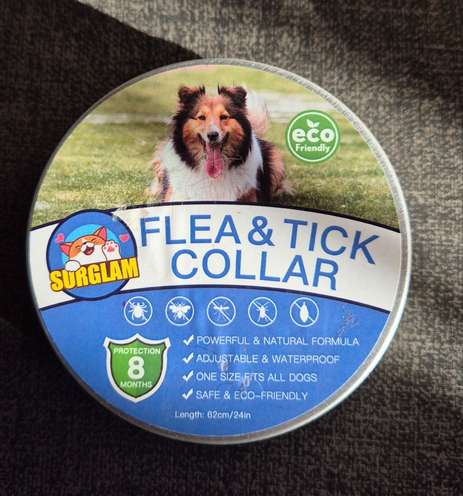 Nieuwe vlooien en tekenband hond max 62 cm., Dieren en Toebehoren, Ophalen, Nieuw, Halsband