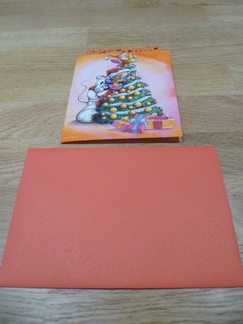 Diddl Kerst kaart + env. : Kerstmis nieuw, Verzamelen, Ophalen of Verzenden, Diddl, Nieuw, Papier, Kaart of Schrift
