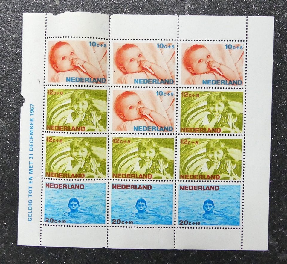 Velletje kinderpostzegels 1966, Postzegels en Munten, Postzegels | Nederland, Ophalen of Verzenden, Na 1940, Postfris