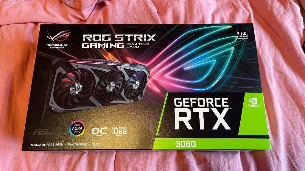 ASUS ROG Strix RTX 3080 OC 10GB GDDR6X LHR + originele doos, Computers en Software, Ophalen, GDDR6, PCI-Express 4, Zo goed als nieuw