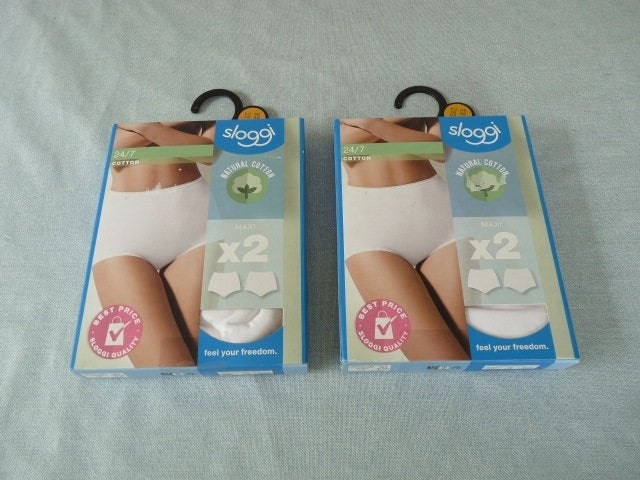 4 sloggi witte slips, type Maxi mt 46 nieuw in doos., Sloggi, Ophalen of Verzenden, Wit, Slip