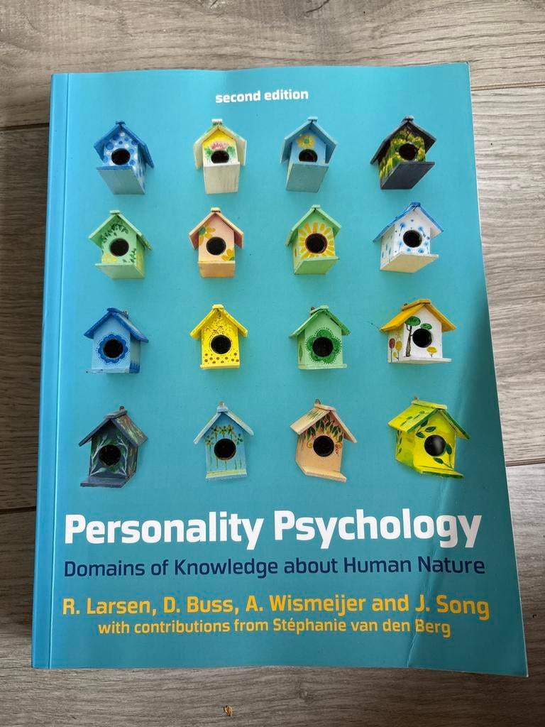 Personality Psychology - Larsen, Buss, Wismeijer, Song, Ophalen of Verzenden, Gamma, Gelezen, HBO
