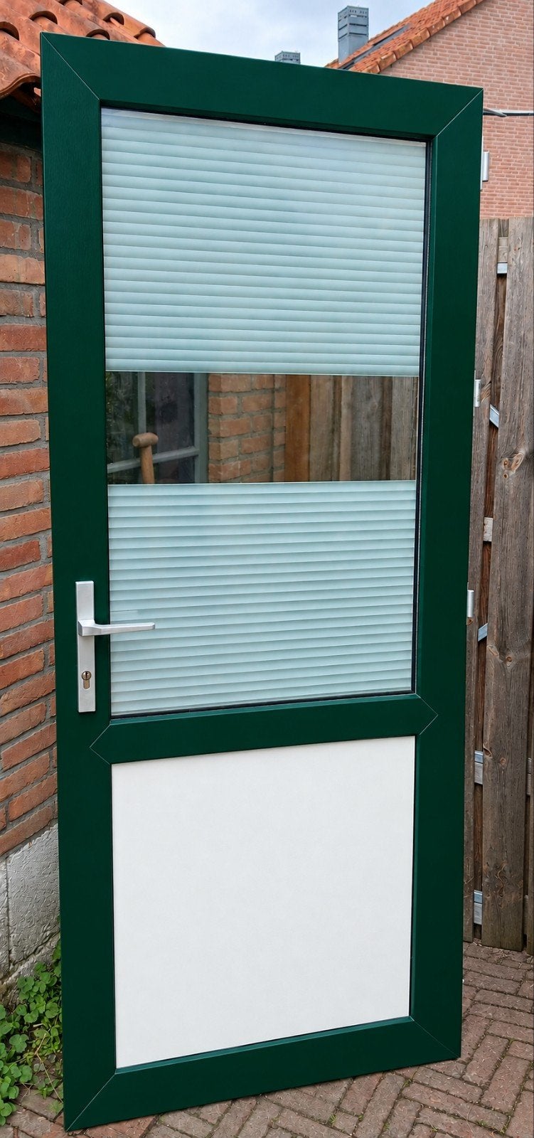Kunststof deur met kozijn, Doe-het-zelf en Verbouw, Ophalen, Kunststof, 80 tot 100 cm, 215 cm of meer