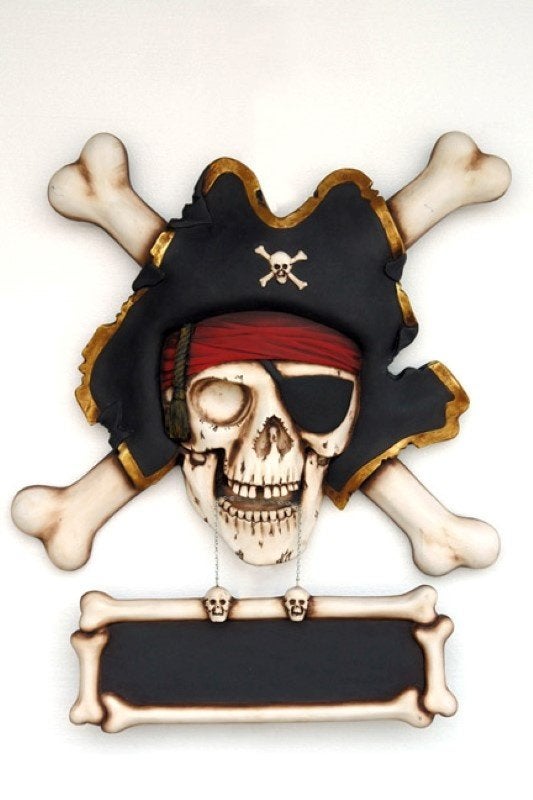 Skull Bone Wall Decor – Piraat Hoogte 107 cm, Ophalen, HorecaBeelden, Nieuw, HorecaBeelden