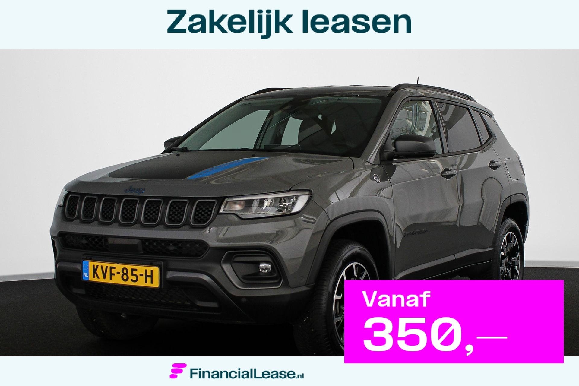 Jeep Compass 4xe 240 Plug-in Hybrid Electric Trailhawk SOH 9, Automaat, 4 cilinders, Leder en Stof, Bedrijf