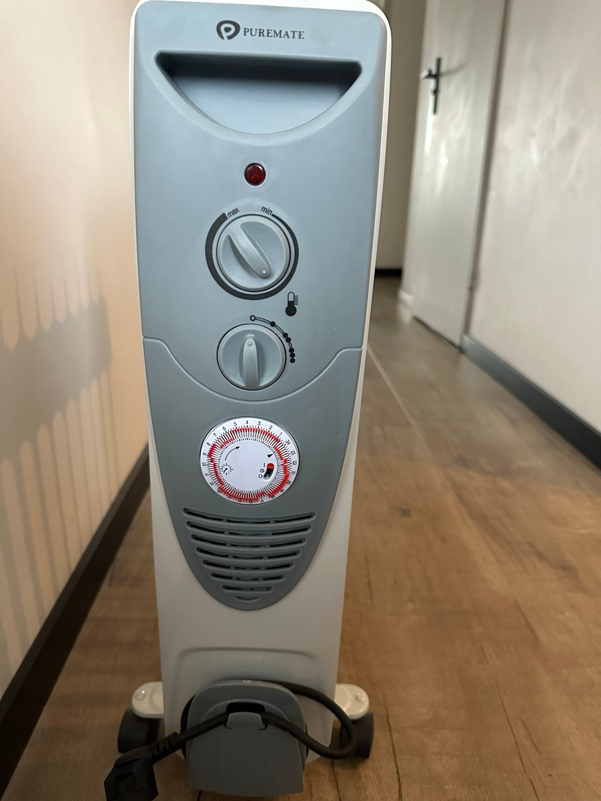 PureMate Oliegevulde Radiator 2500W met Timer en Thermostaat, Ophalen, Gebruikt, 800 watt of meer, Radiator
