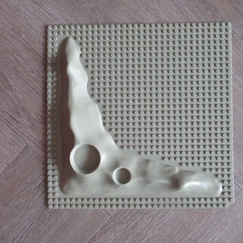 oude lego grondplaat van de ruimtelego / maanlandschap, klei, Kinderen en Baby's, Speelgoed | Duplo en Lego, Gebruikt, Lego, Ophalen of Verzenden