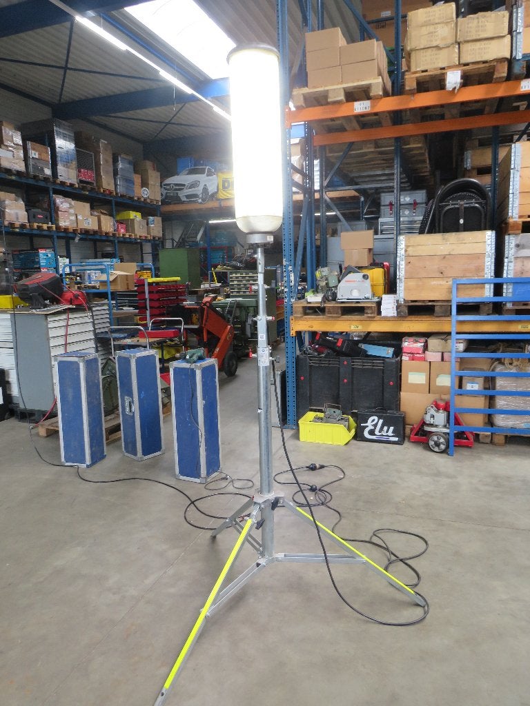 lichtballon ledlamp bouwlamp bouwverlichting op statief, Doe-het-zelf en Verbouw, Ophalen, Gebruikt, Lumaphore, Met statief