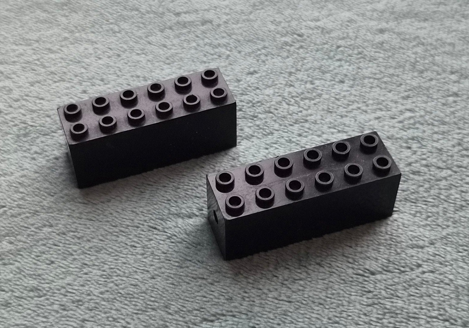 Lego trein locomotief ballast / gewicht blokken 6x2x2 Zwart., Ophalen of Verzenden, Gebruikt, Losse stenen, Lego