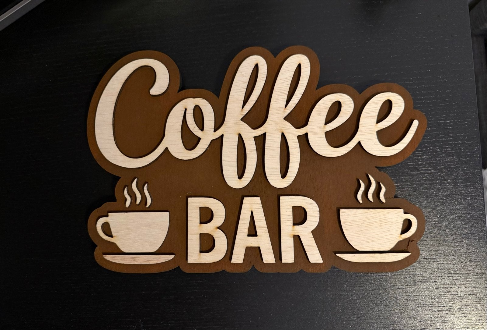 Leuk houten 'Coffee Bar' decoratiebord, Huis en Inrichting, Hout, Nieuw, Ophalen of Verzenden, Modern