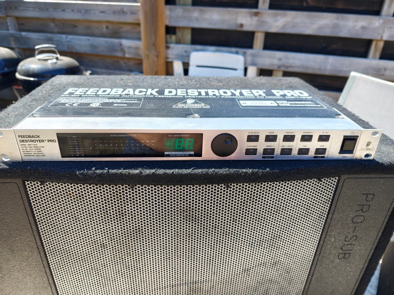 Behringer Feedback Destroyer Pro DSP 1124P Equalizer, Muziek en Instrumenten, Effecten, Ophalen of Verzenden, Gebruikt, Equalizer