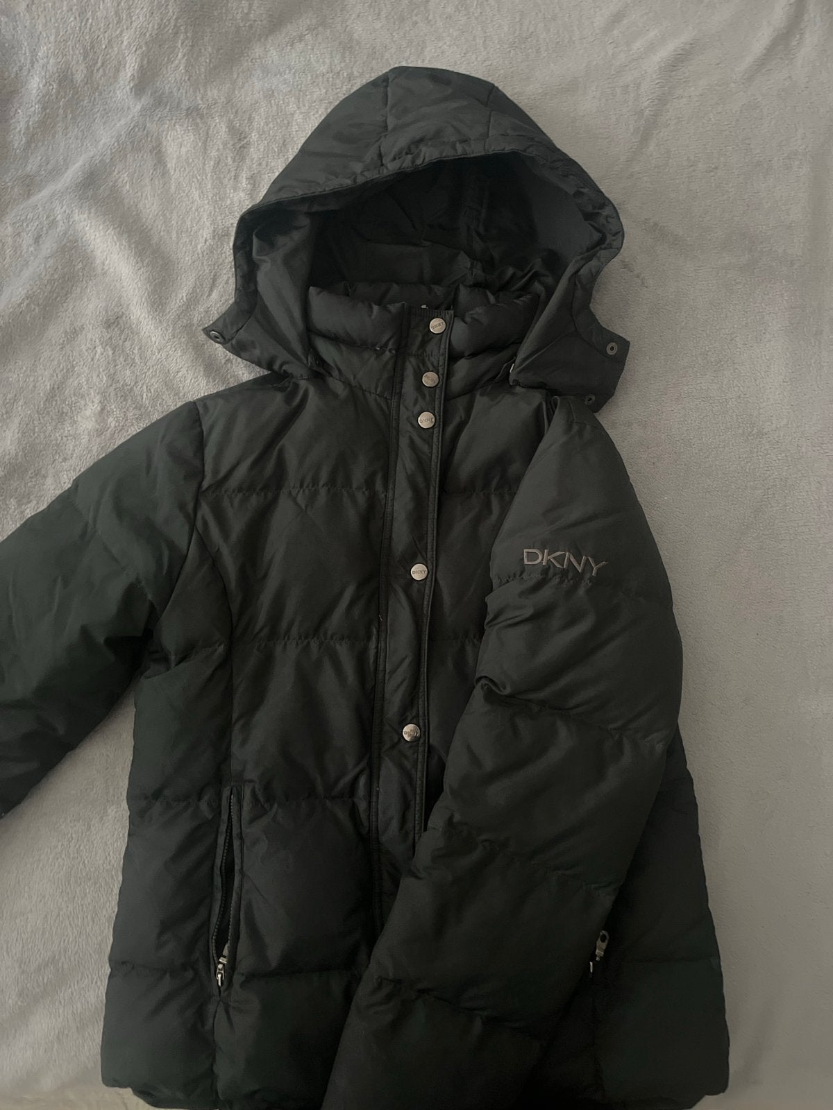 DKNY winterjas maat M, Ophalen, Gedragen, Maat 38/40 (M), Zwart