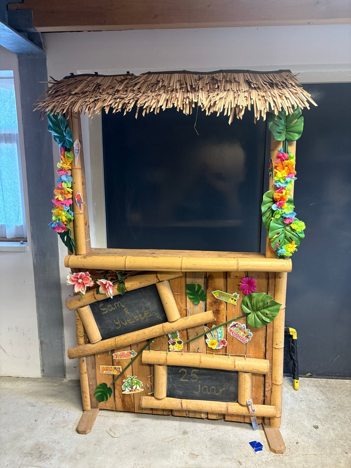 Tiki bar bamboe - Gezellige bar voor themafeestjes, Ophalen, Gebruikt