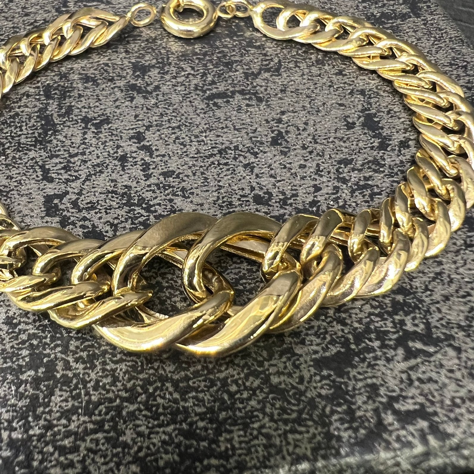 18 karaat gouden armband gourmet schakel, Ophalen of Verzenden, Zo goed als nieuw, Goud