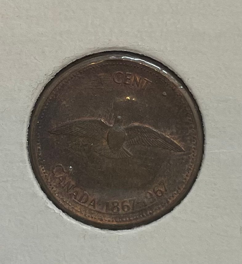 1 cent Canada 1867-1967, Postzegels en Munten, Munten | Amerika, Ophalen of Verzenden, Noord-Amerika