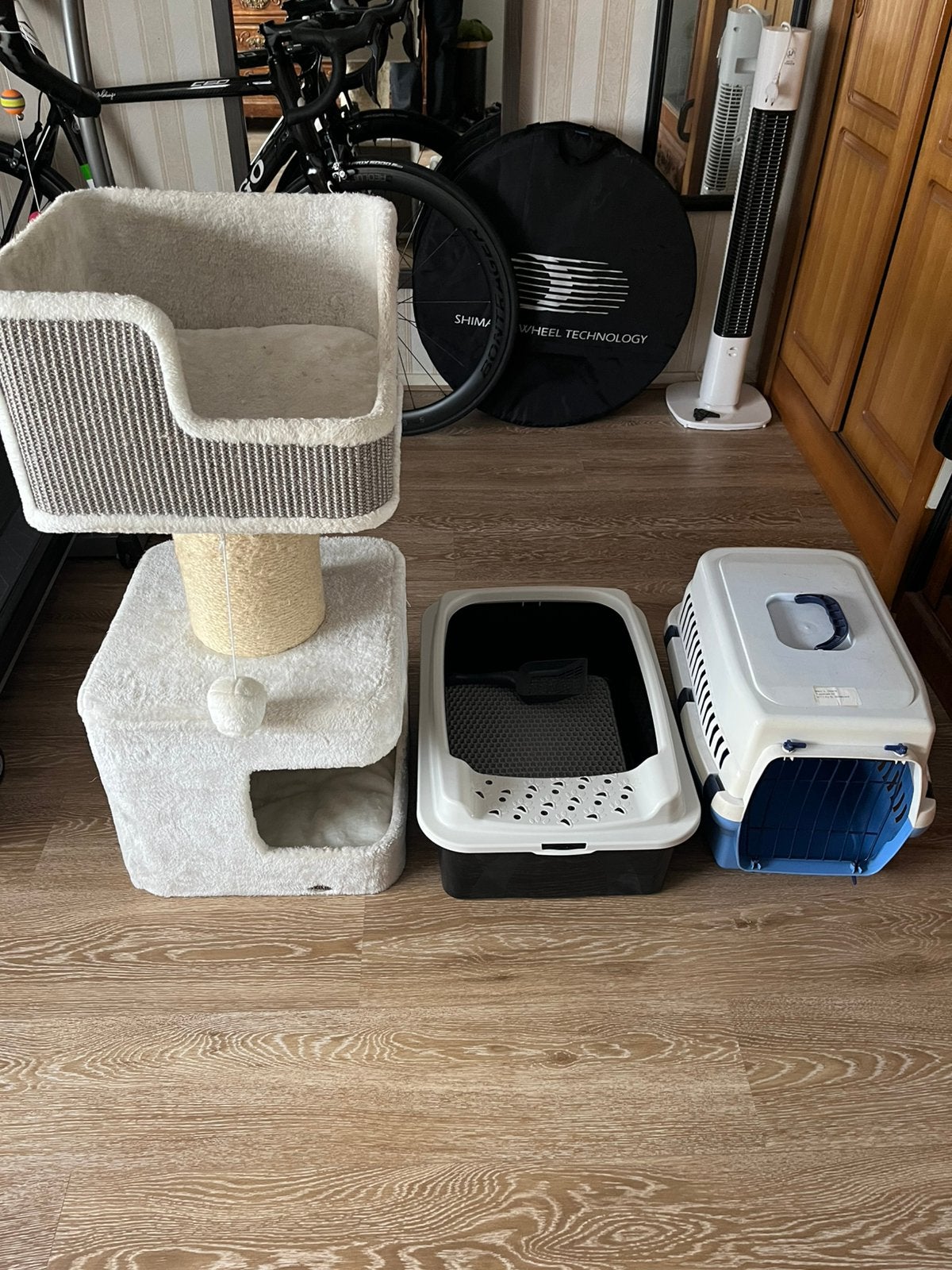 Krabpaal vervoer bak en kattenbak, Dieren en Toebehoren, Ophalen, Gebruikt