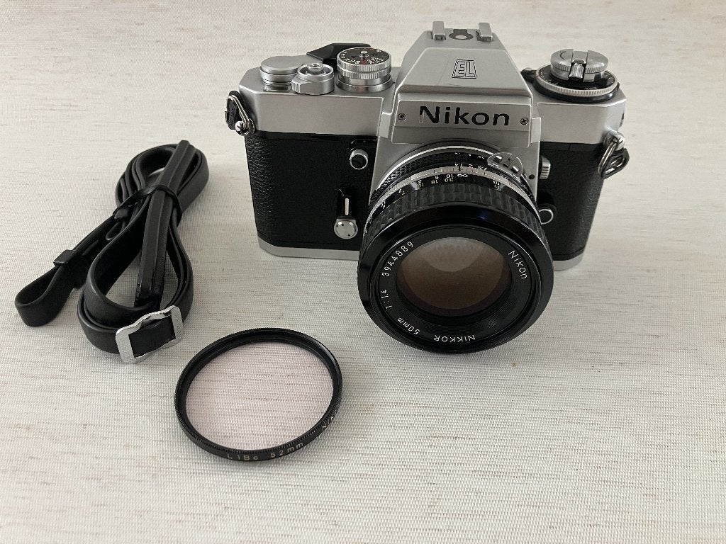 Nikon EL2 with Nikkor 50mm f/1.4 AI Lens (EXC), Audio, Tv en Foto, Fotocamera's Analoog, Ophalen of Verzenden, Gebruikt, Spiegelreflex