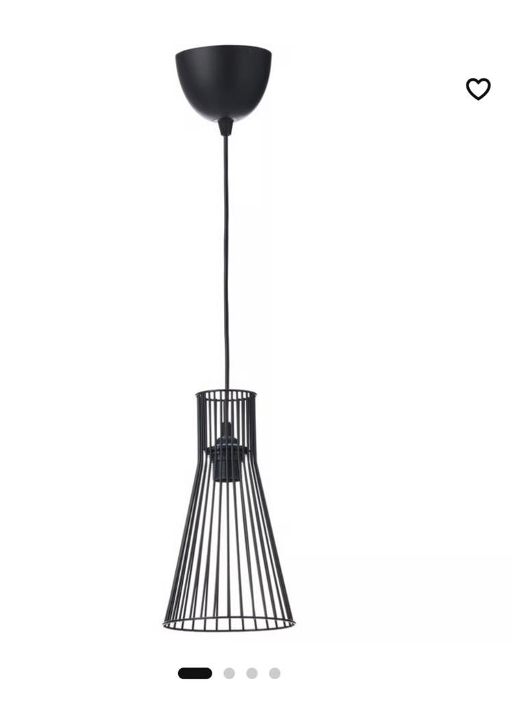 IKEA KVADRATUR / HEMMA hanglamp zwart, Ophalen of Verzenden, Zo goed als nieuw
