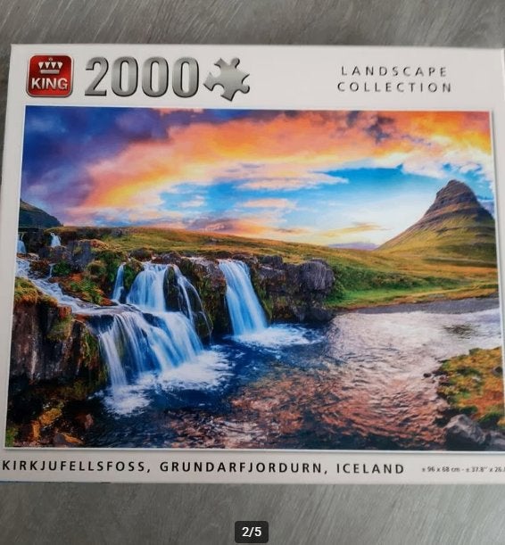 King puzzel 2000 stukjes, Ophalen of Verzenden, Meer dan 1500 stukjes, Zo goed als nieuw, Legpuzzel