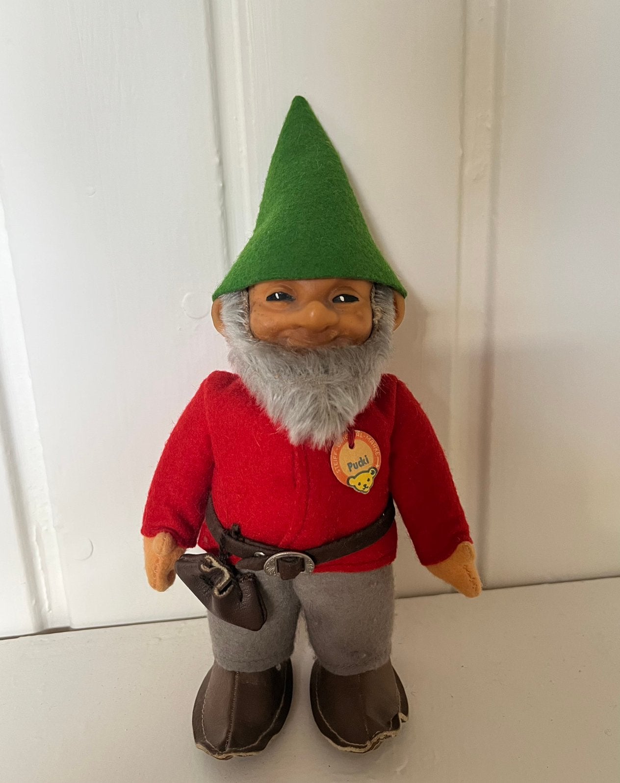 Steiff Pucki, kabouter jaren 60/70, Ophalen of Verzenden, Zo goed als nieuw, Pop