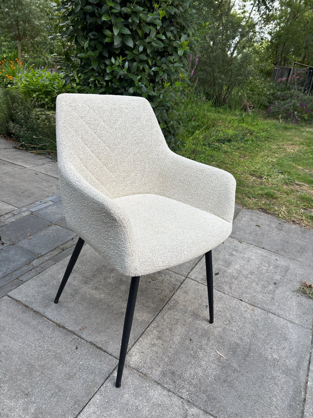 2 PURHUS eetkamerstoelen - Off white (JYSK), Ophalen, Twee, Wit, Zo goed als nieuw