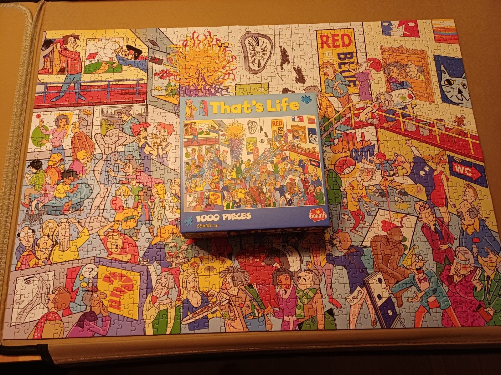 That's Life 1000 stukjes legpuzzel Goliath (thema kunst), Ophalen, 500 t/m 1500 stukjes, Zo goed als nieuw, Legpuzzel
