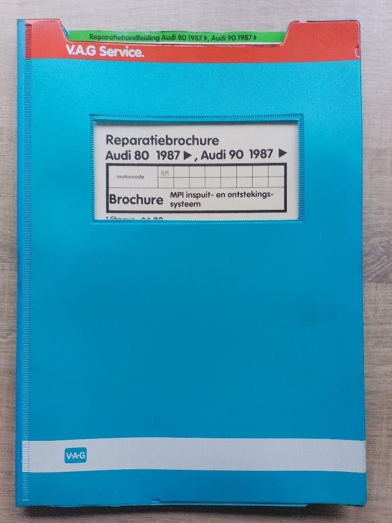 Audi 80 / 90 Coupé dealer werkplaatsboek MPi inspuiting NM, Ophalen of Verzenden, Gelezen, Audi