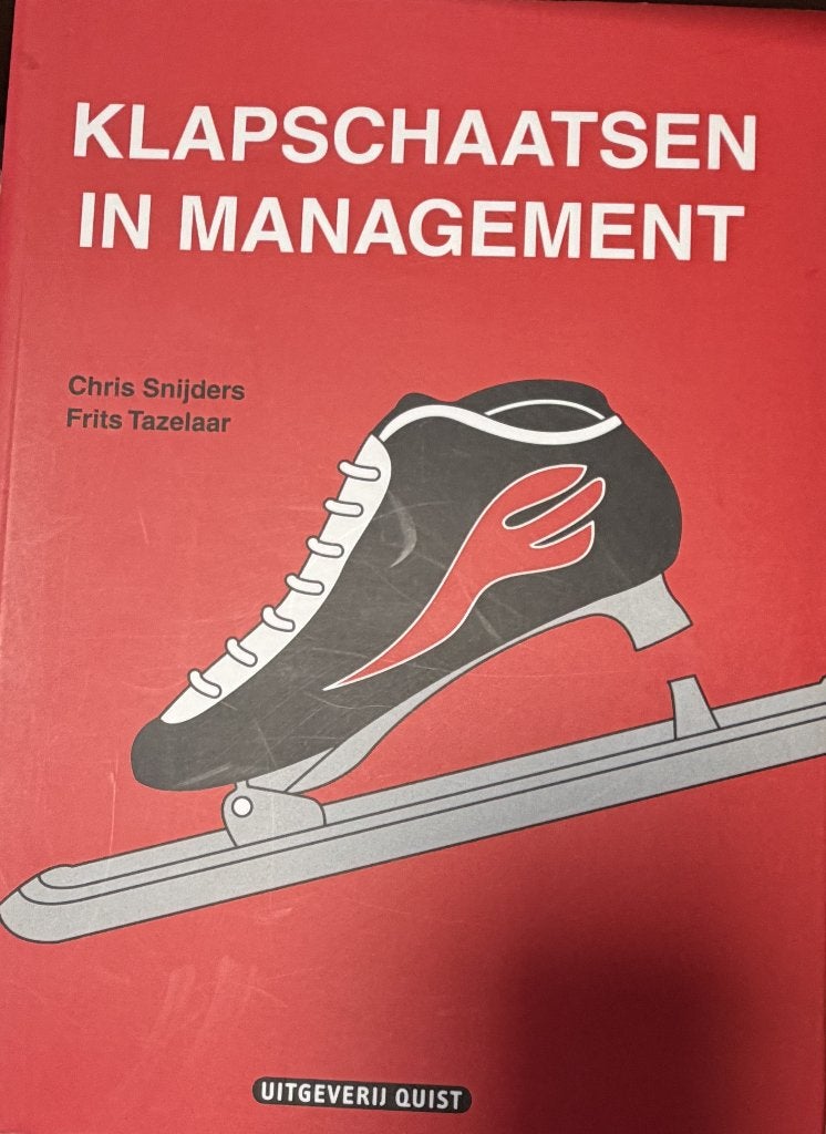 Chris Snijders Frits Tazelaar Klapschaatsen in management, Verzenden, Zo goed als nieuw, Management