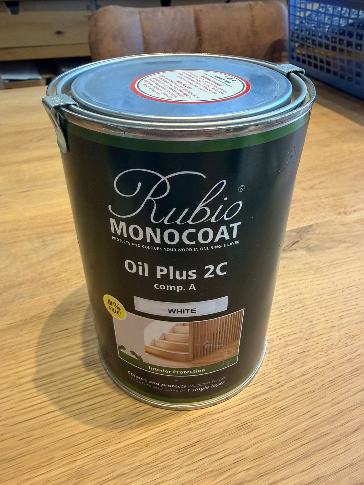 Rubio Monocoat Oil Plus 2C White 1 liter, Ophalen of Verzenden, Zo goed als nieuw, Wit