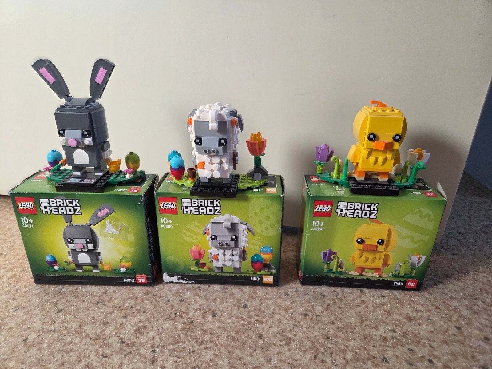 LEGO BrickHeadz Paasfiguren: Konijn, Schaap, Kuiken, Compleet, BrickHeadz, Lego, Ophalen of Verzenden