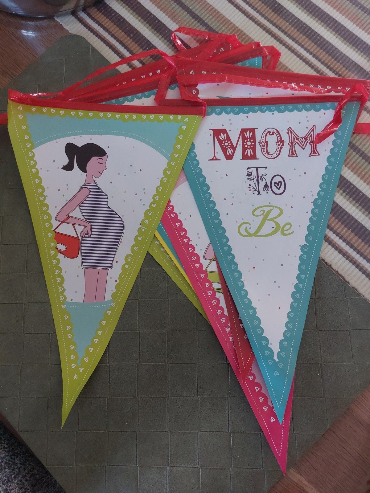 Mom To Be Slinger - Feestelijke Versiering voor Babyshower, Ophalen of Verzenden