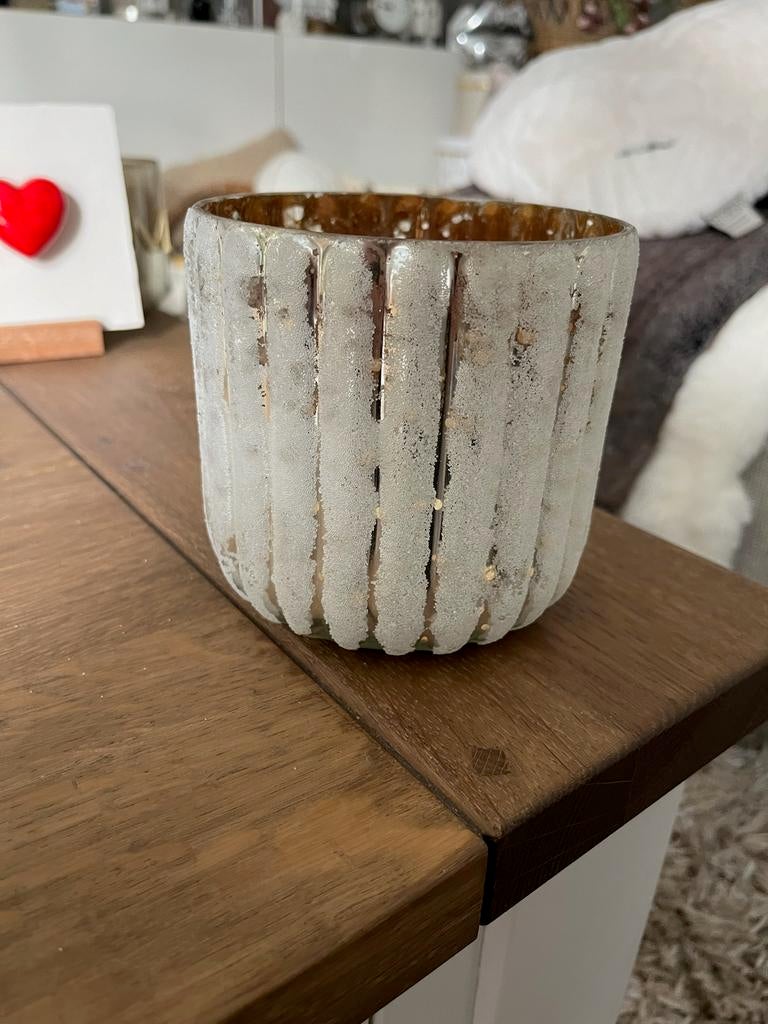 Te koop:Rivièra Maison waxinelichthouder/kandelaar/windlicht, Ophalen of Verzenden, Nieuw, Overige materialen, Kandelaar
