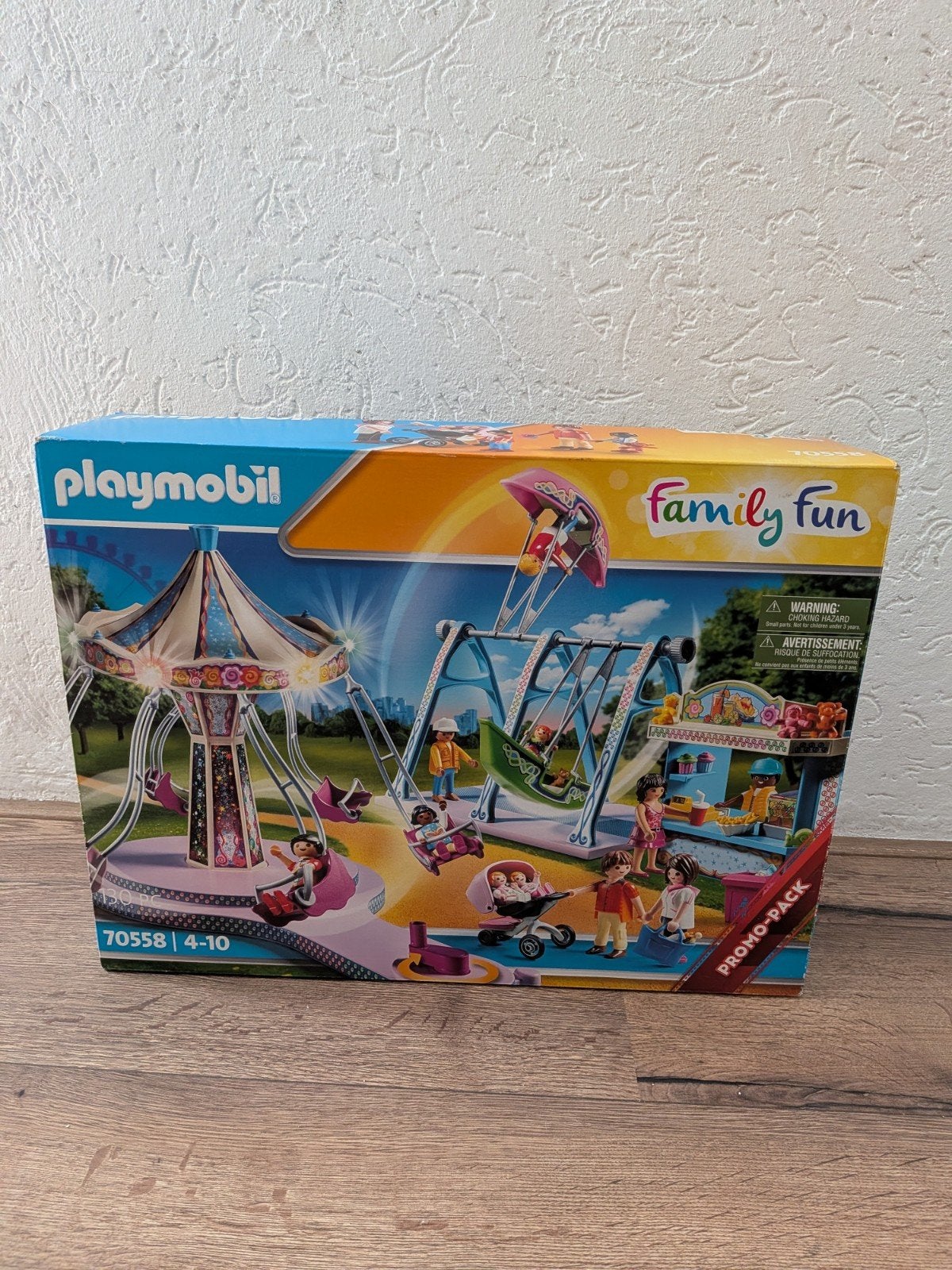 Playmobil Family Fun 70558 Kermis Zweefmolen en Schommels, Ophalen of Verzenden, Zo goed als nieuw