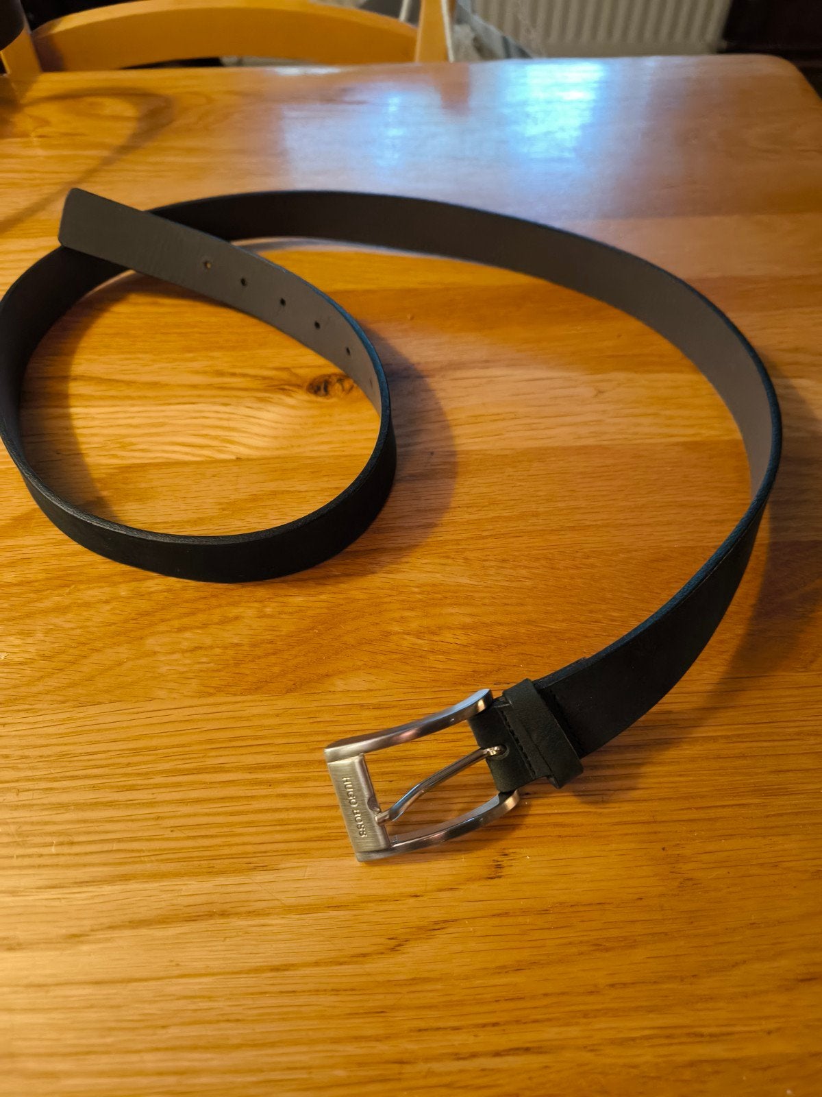 Herenriem, Hugo Boss, 117 cm, Nieuw, Zwart, Nieuw, Ophalen of Verzenden, Hugo Boss