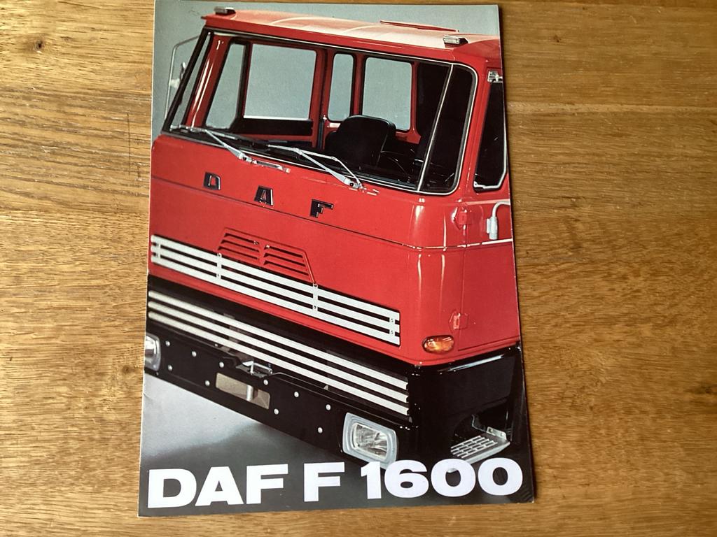 DAF F1600 brochure 1974, Ophalen of Verzenden, Overige merken