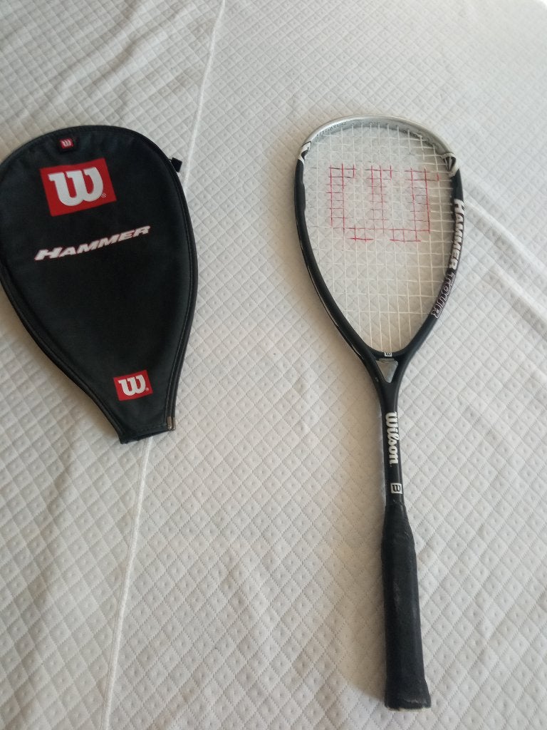 Wilson Hammer Tour Squash raket Titanium in goede staat, Verzenden, Gebruikt, Racket, Met hoes