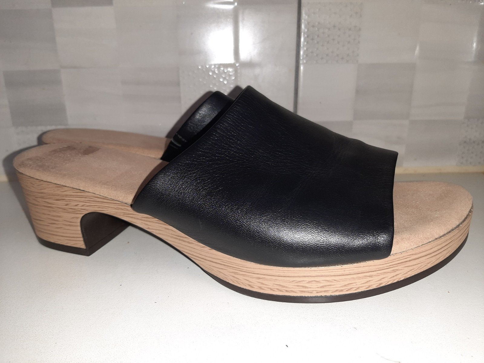 GABOR klomp/slippers maat 42, Slippers, Verzenden, Zwart, Gabor